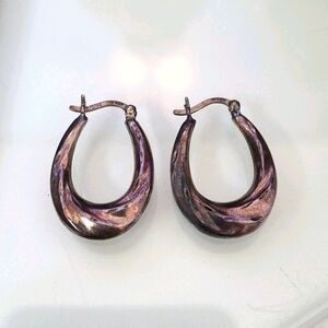 Sterling Silver U Shaped Earrings